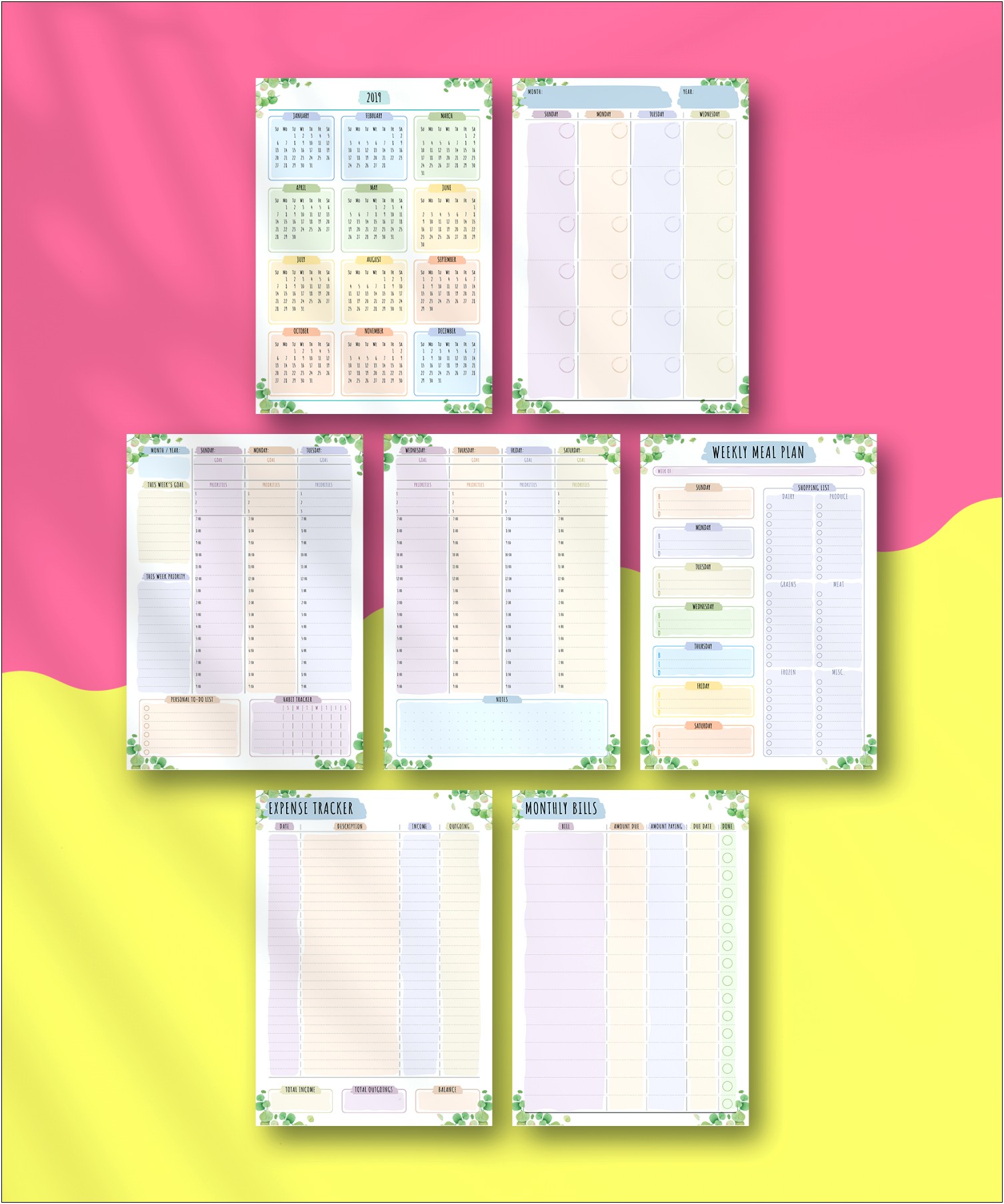 Personal Project Planning Template Life Planner