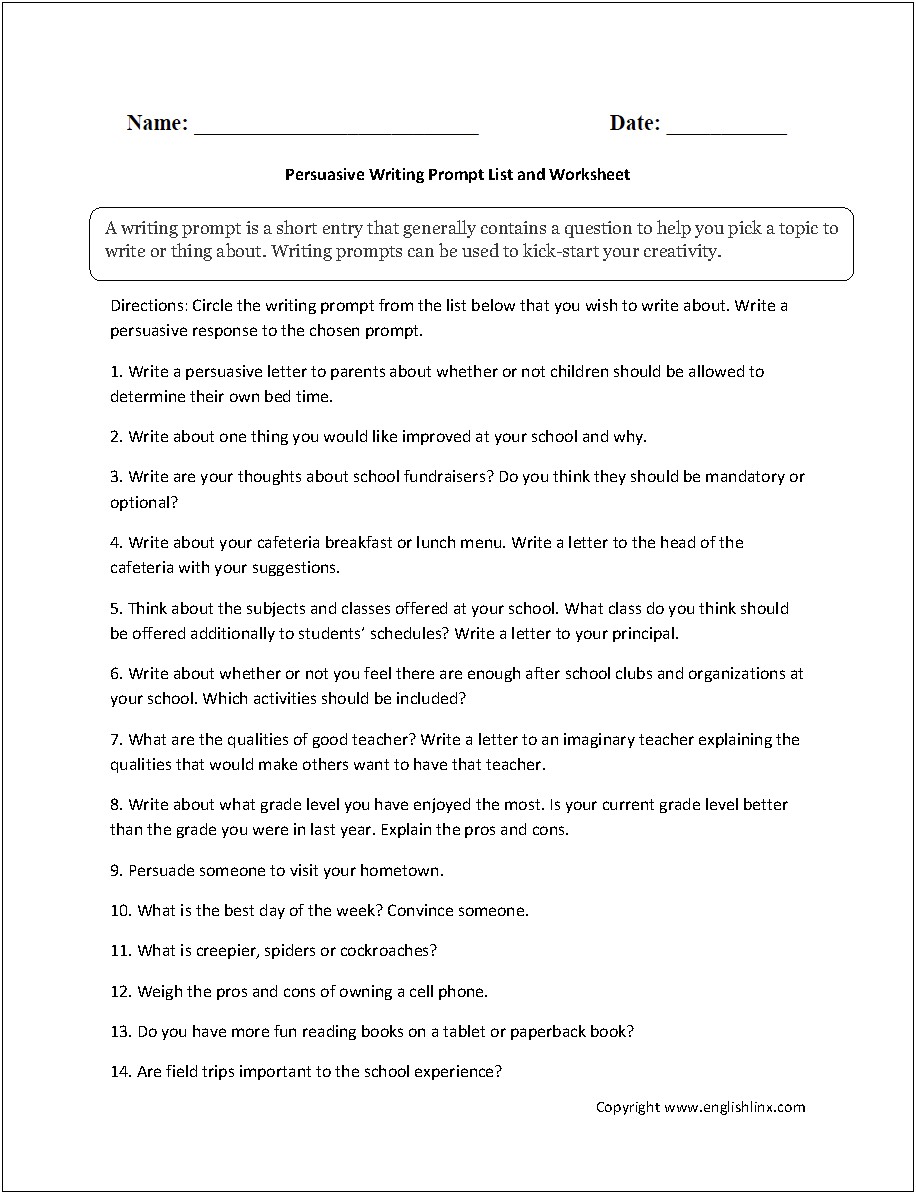 Persuasive Letter To The Editor Template