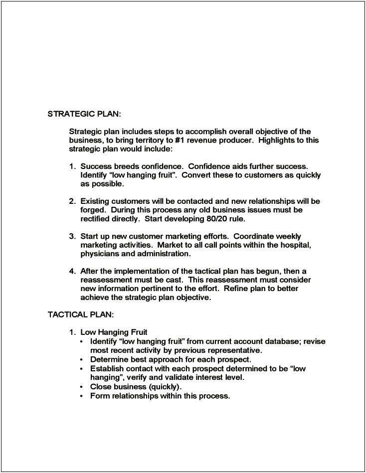 Pharmaceutical Sales Rep Business Plan Template