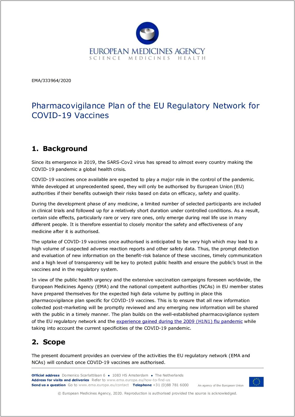 Pharmacovigilance Safety Plan Template For Clinical Trials