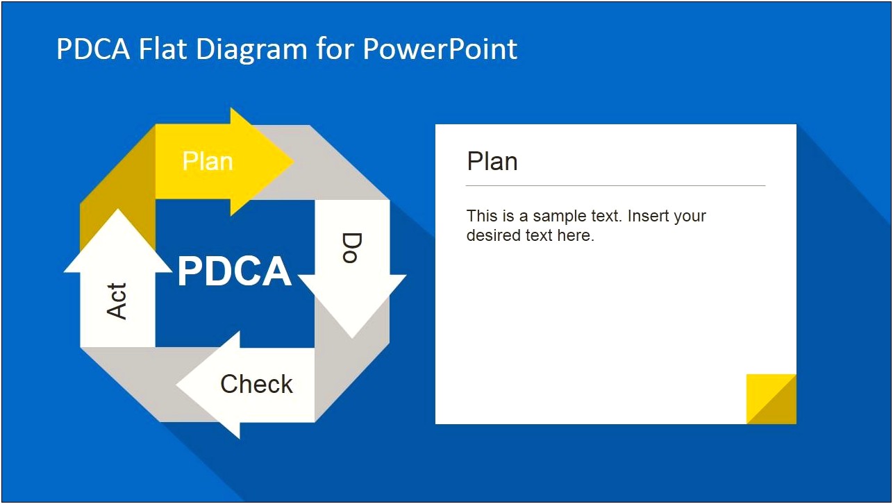 Plan Do Check Act Ppt Template