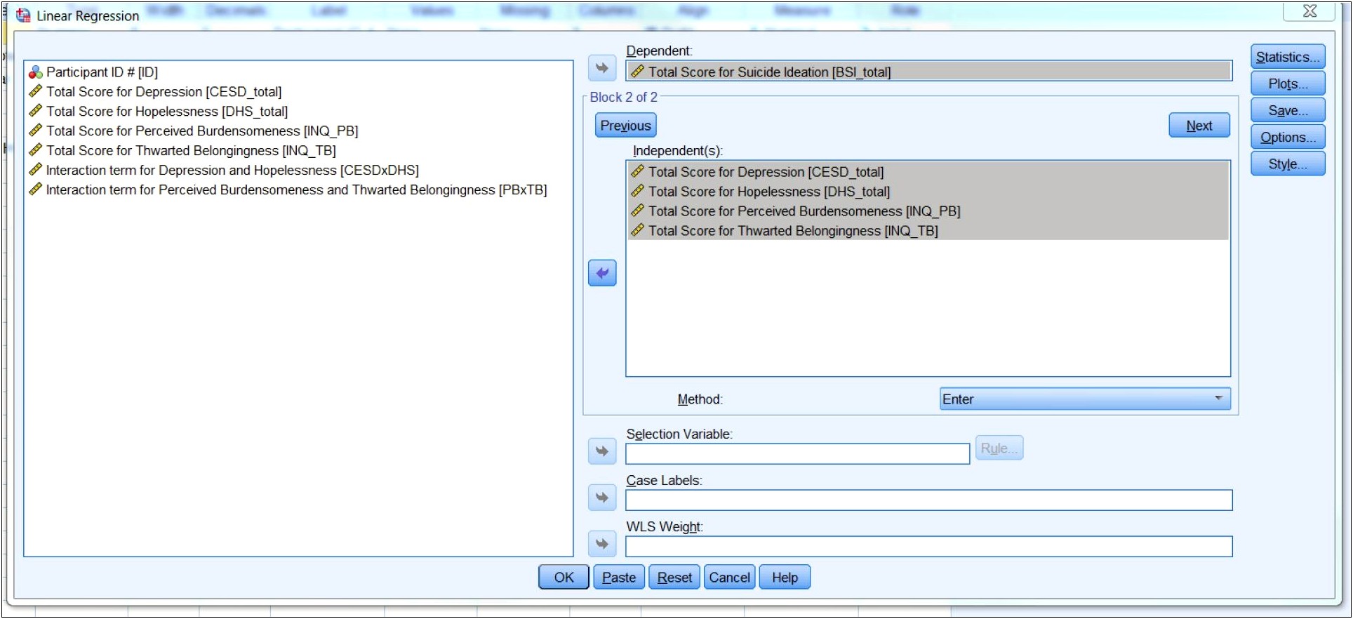 Planned Analysis Template Hierarchical Regression Pdf