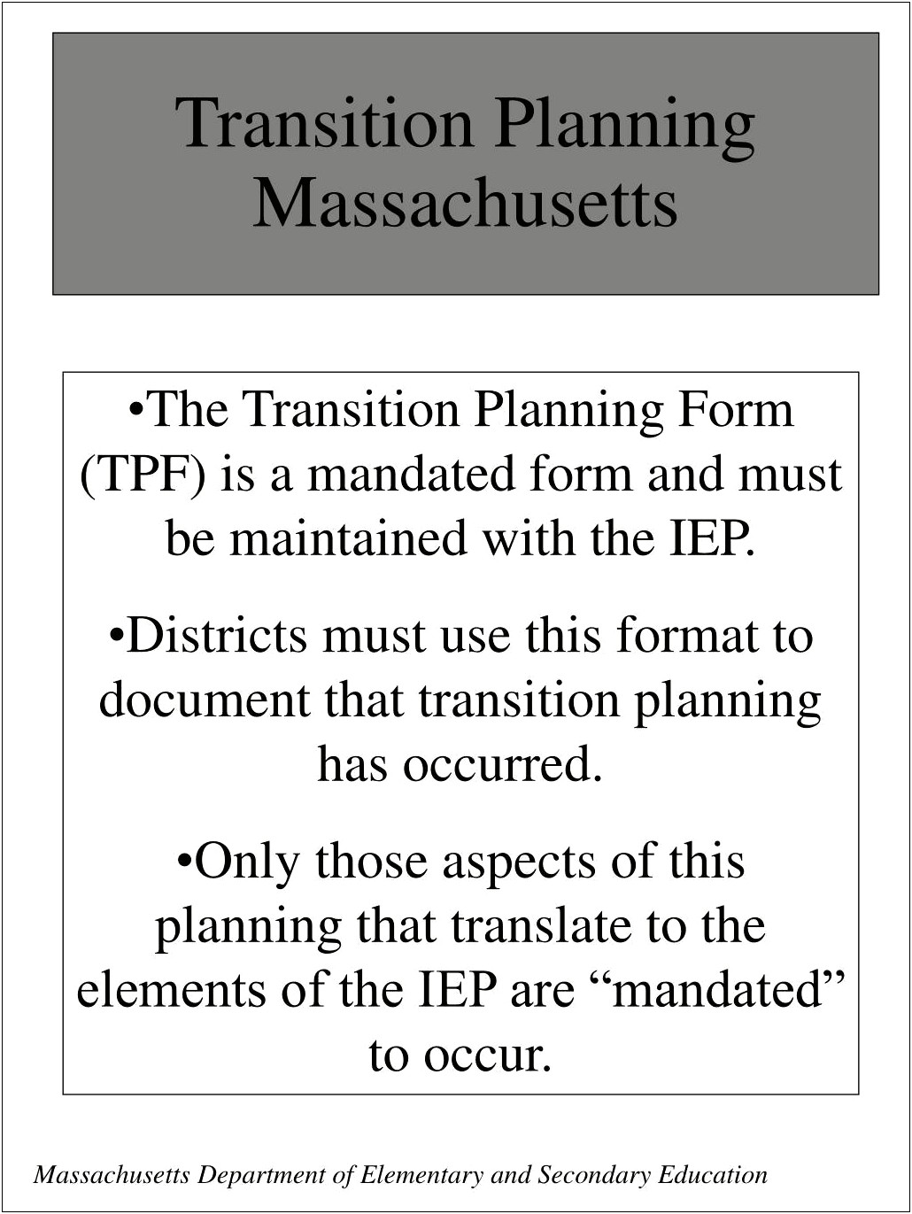 Planning Template For Presentation With Transitions Elementary