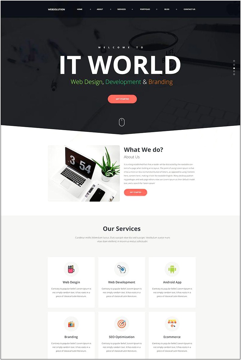 Plano Flat Design Responsive Html5 Template