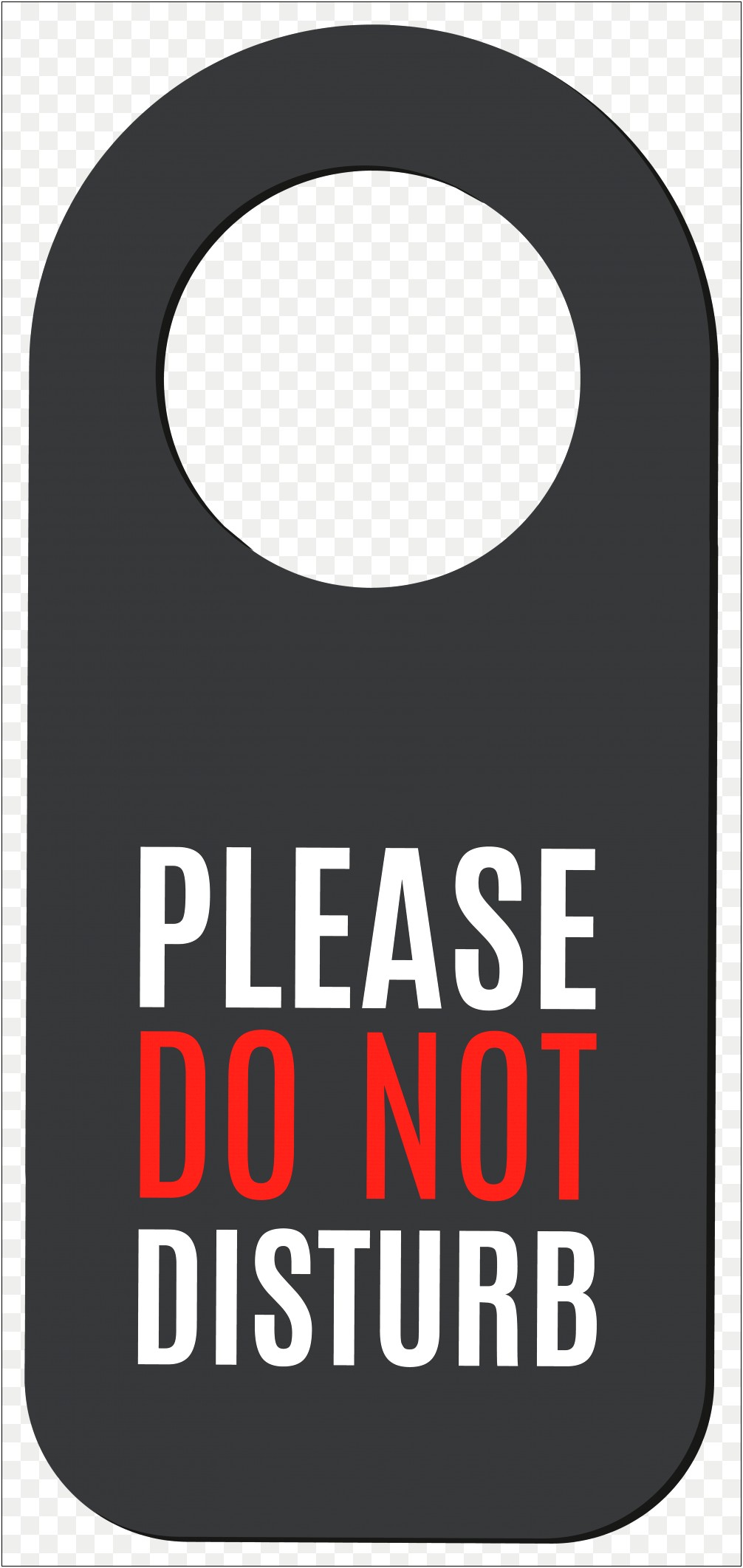 Please Do Not Disturb Word Template