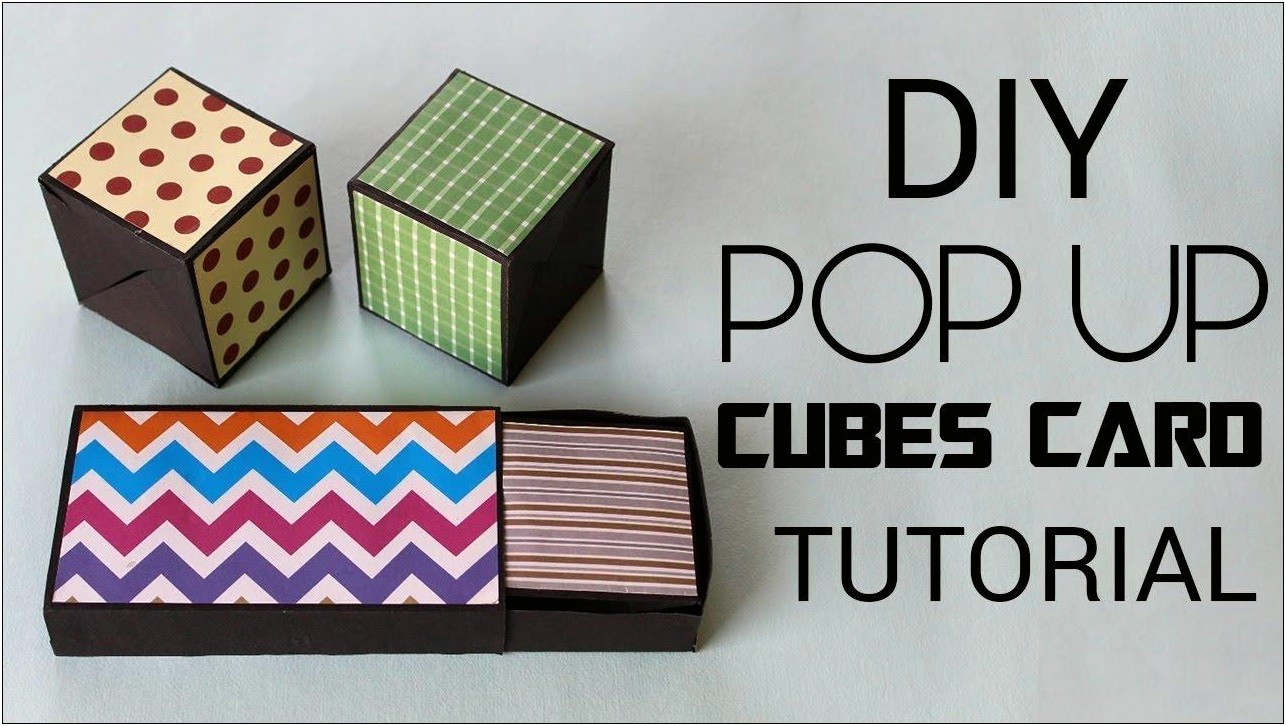 Pop Up Cube Card Template Techniques