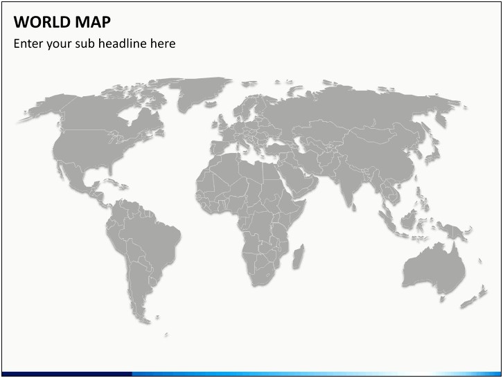Powerpoint World Map Infographic Template Download