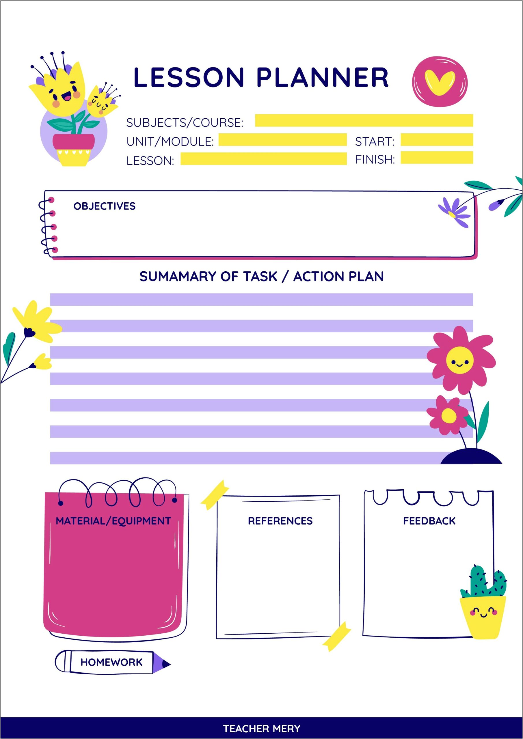 Pre K Music Lesson Plan Template