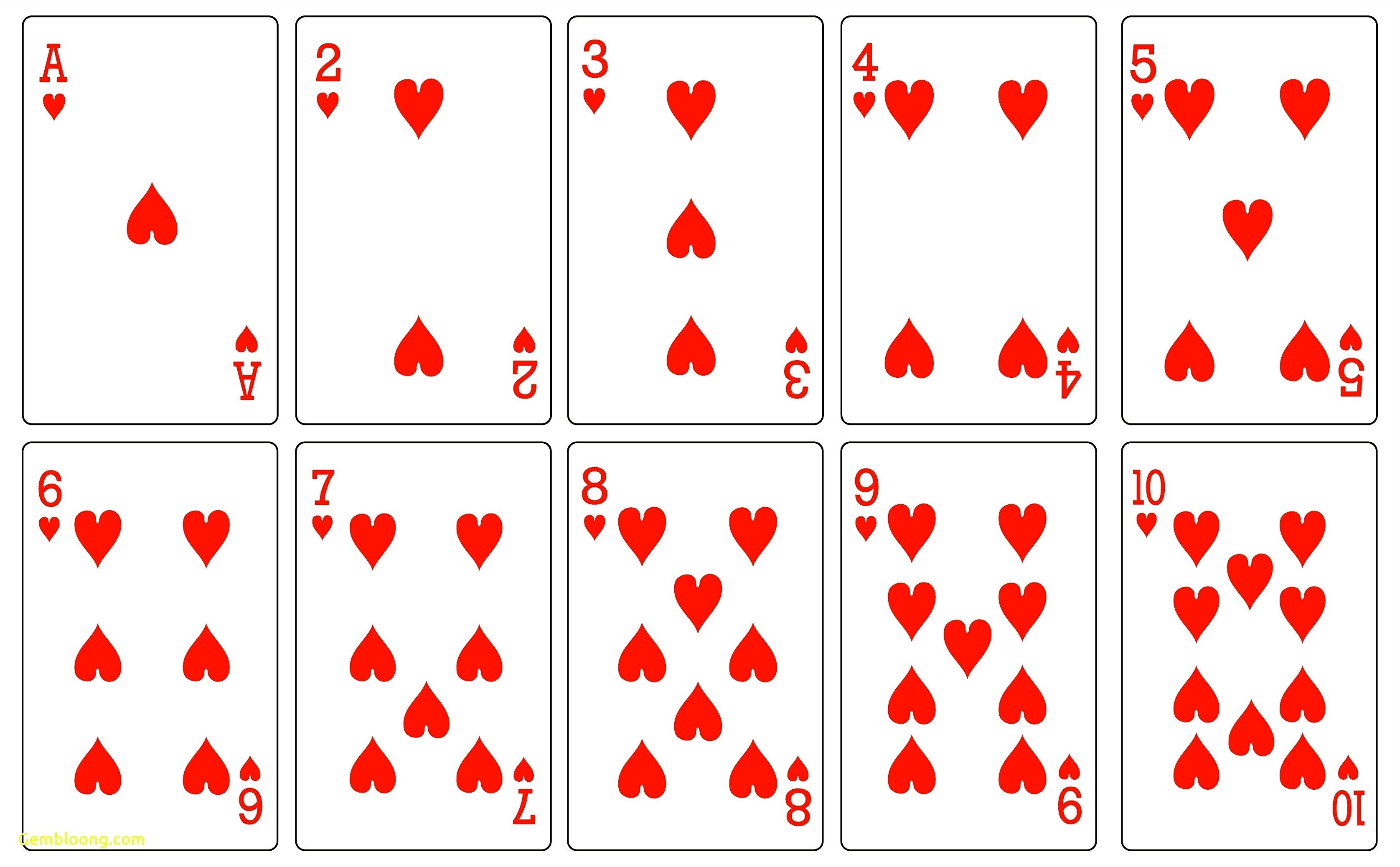 Print Your Own Playing Cards Template