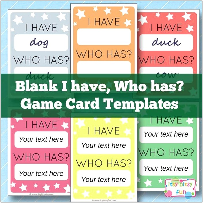 Printable Blank Playing Cards Template For Ms Word