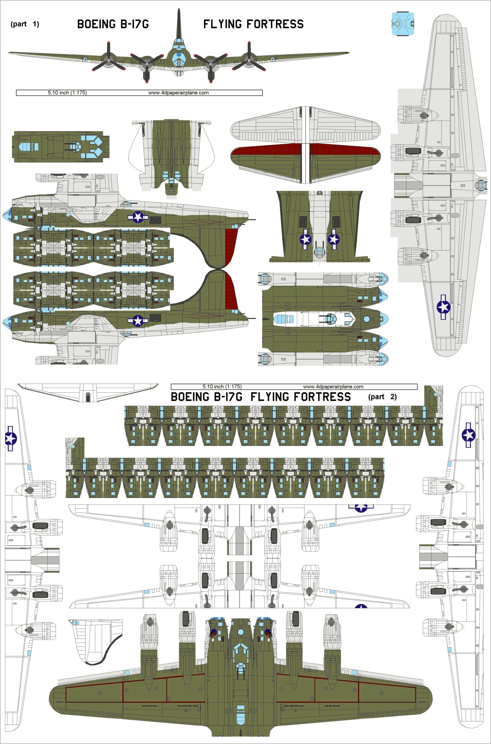 Printable Templates For Cardstock Plane Models