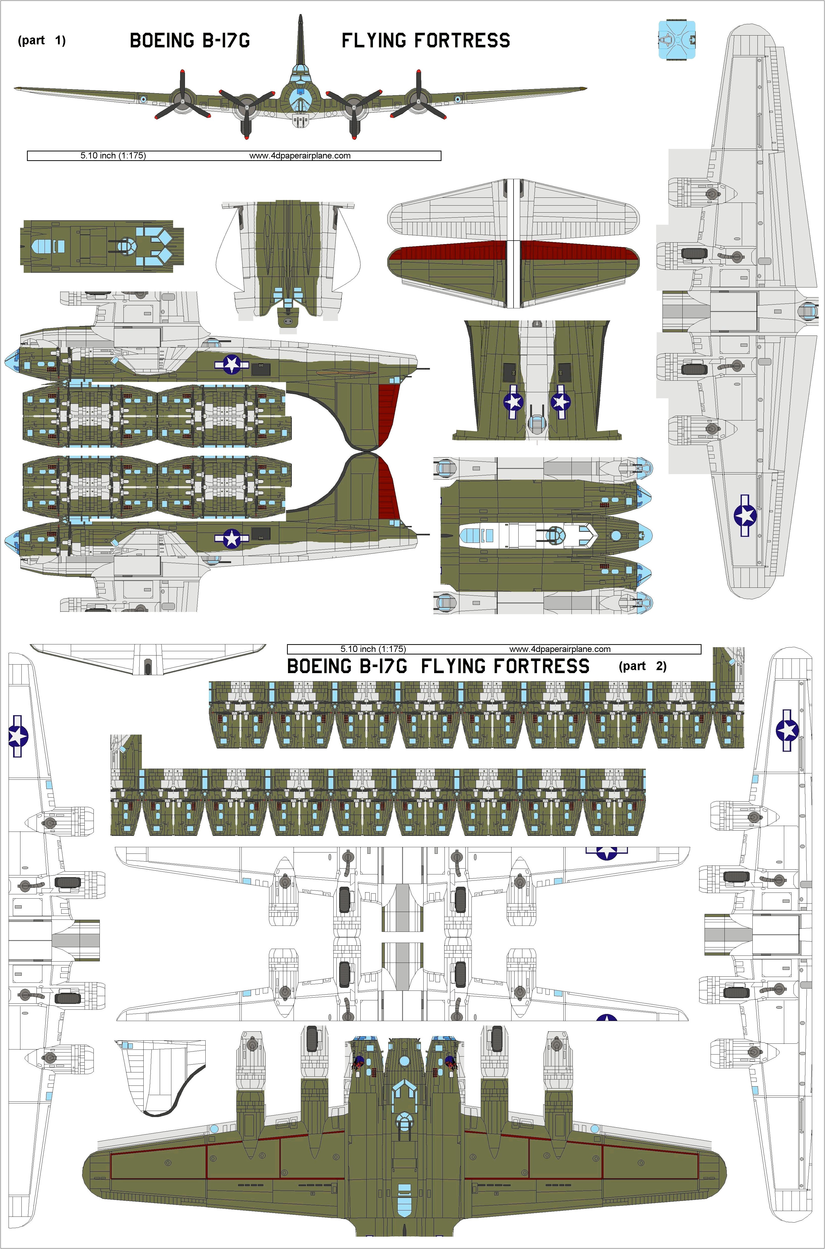 Printable Templates For Cardstock Plane Models