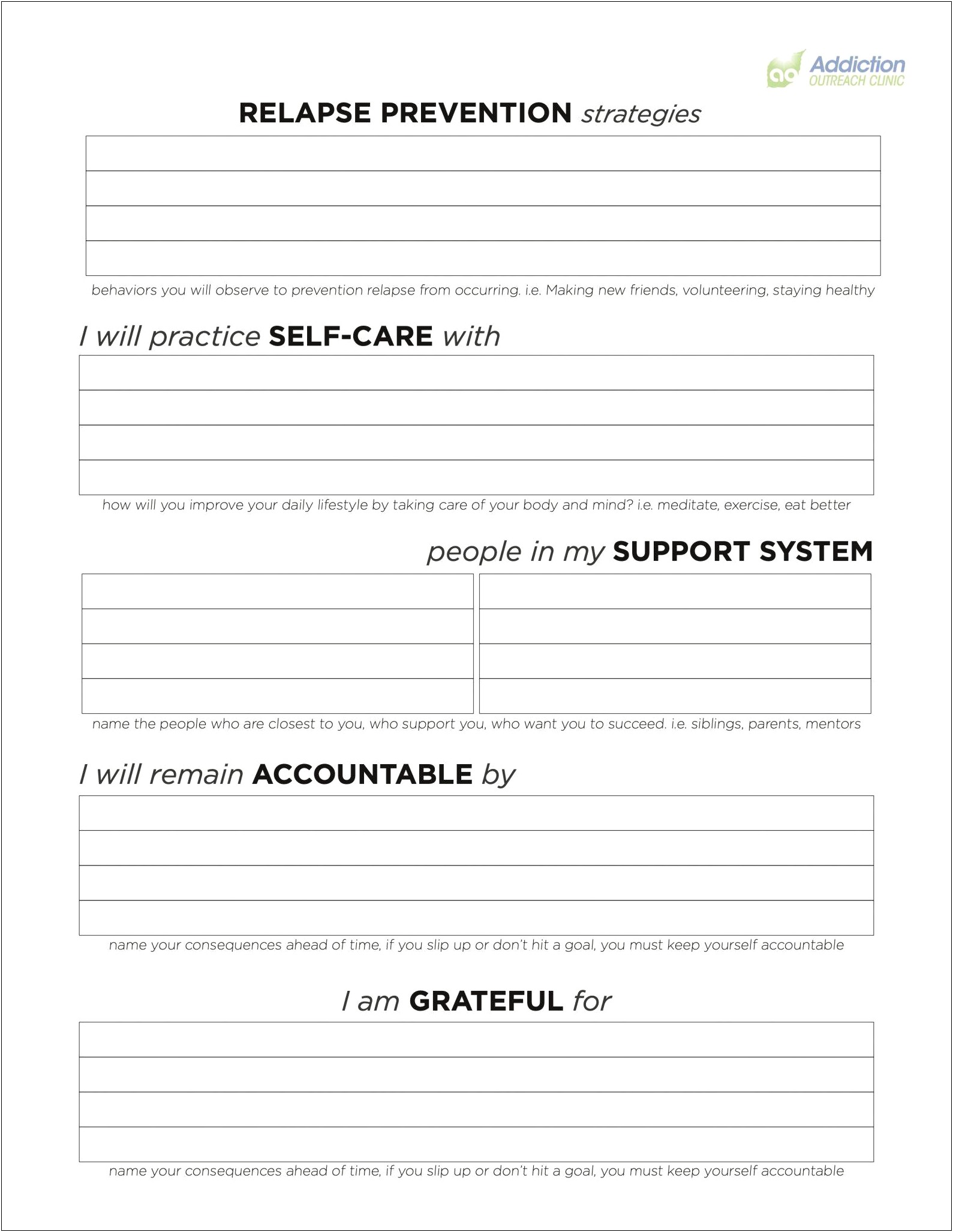 Printable Treatment Plan Template For Counseling