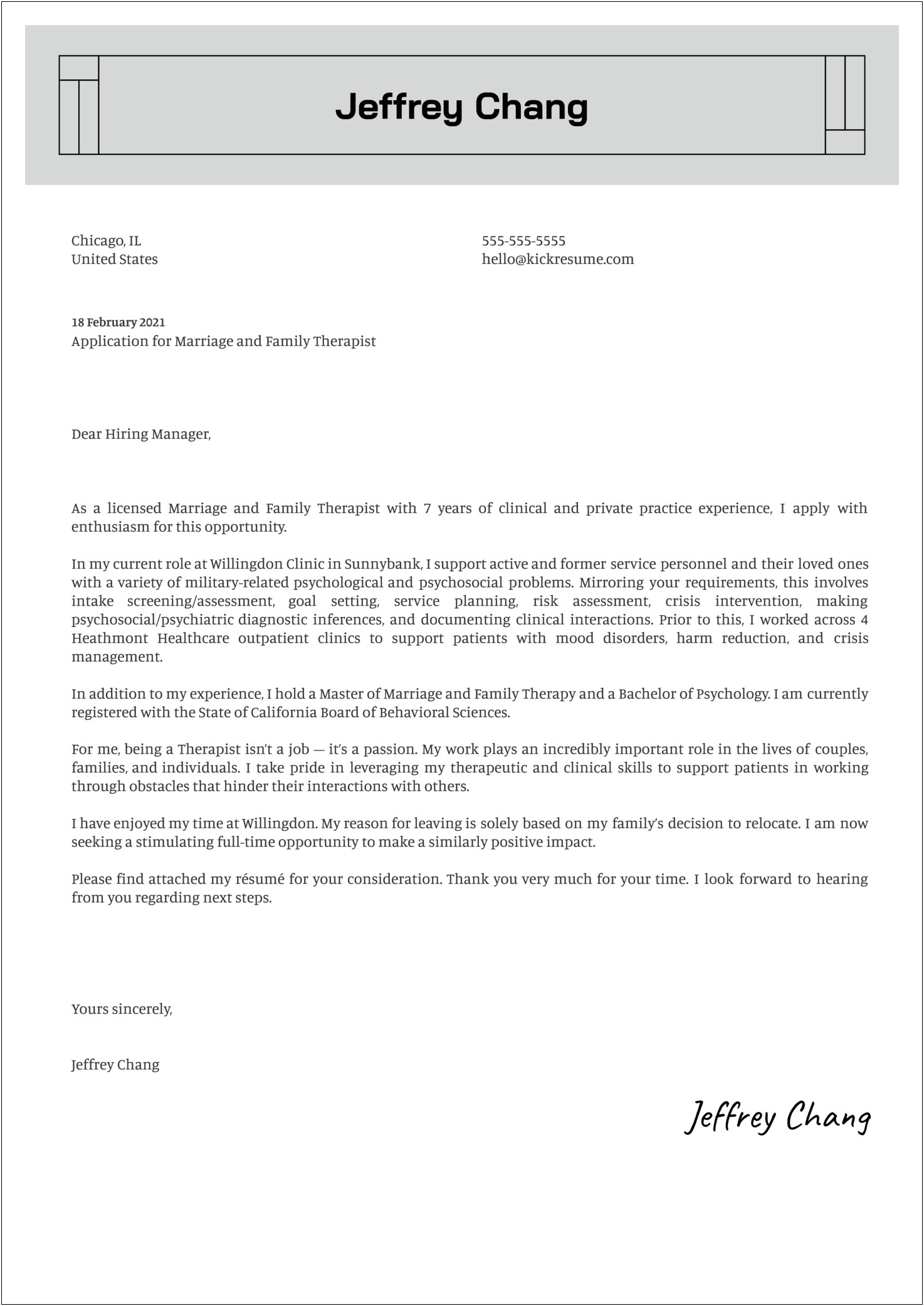 Private Practice Marketing Therapist Marketing Letter Template