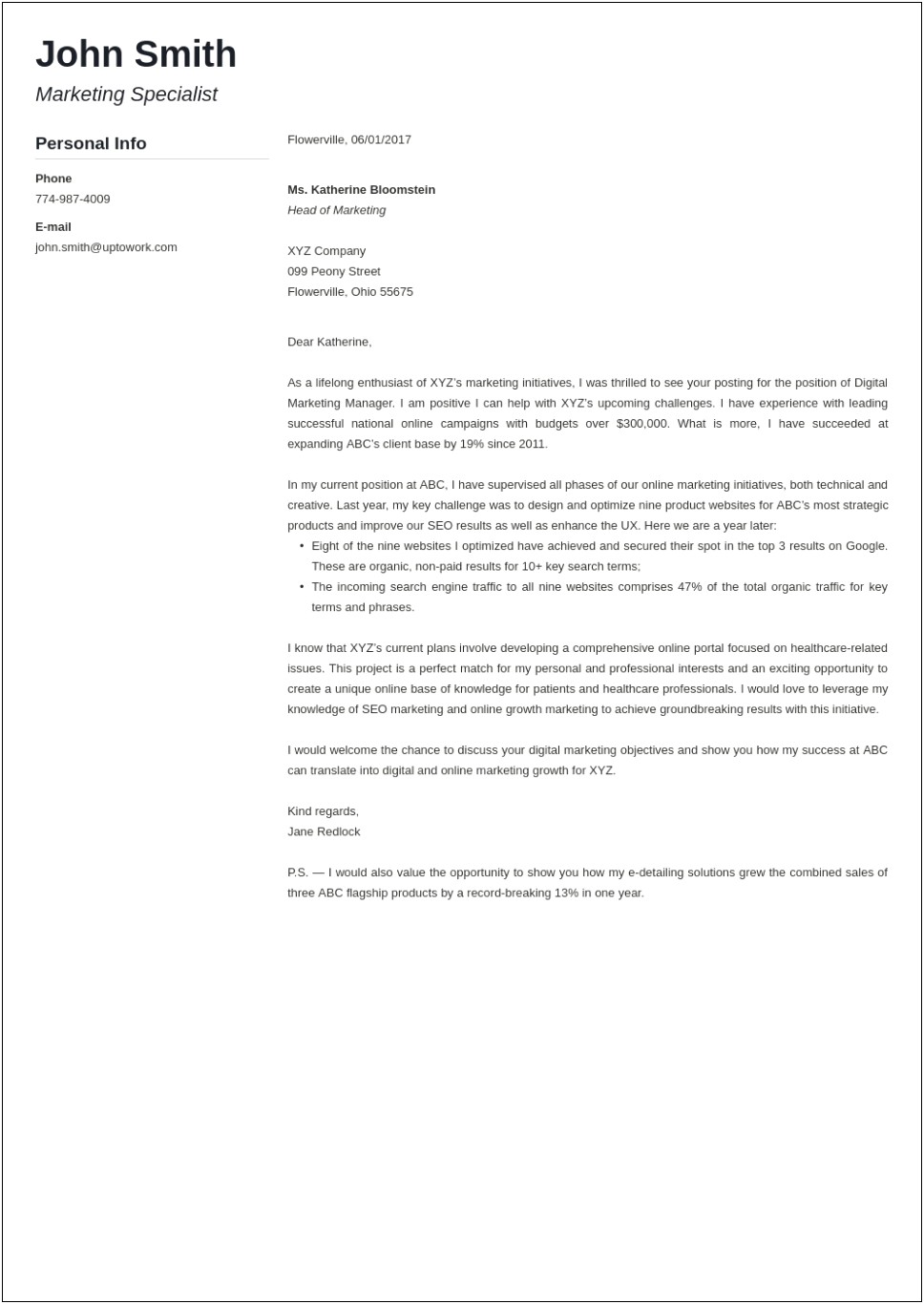 Professional Cv And Cover Letter Template