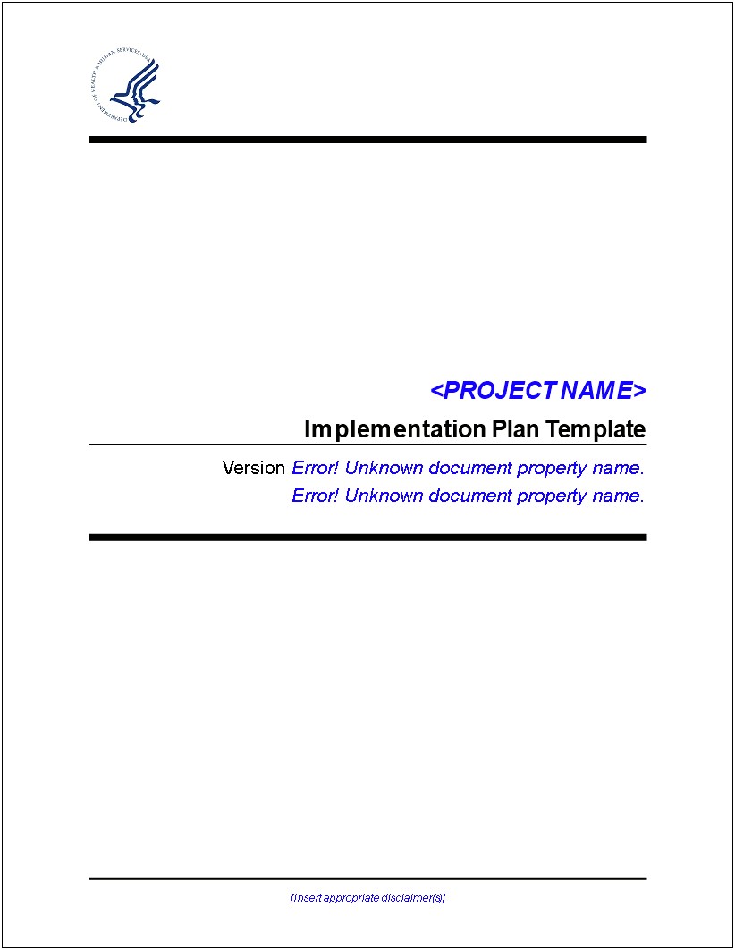 Project Implementation Plan Template World Bank