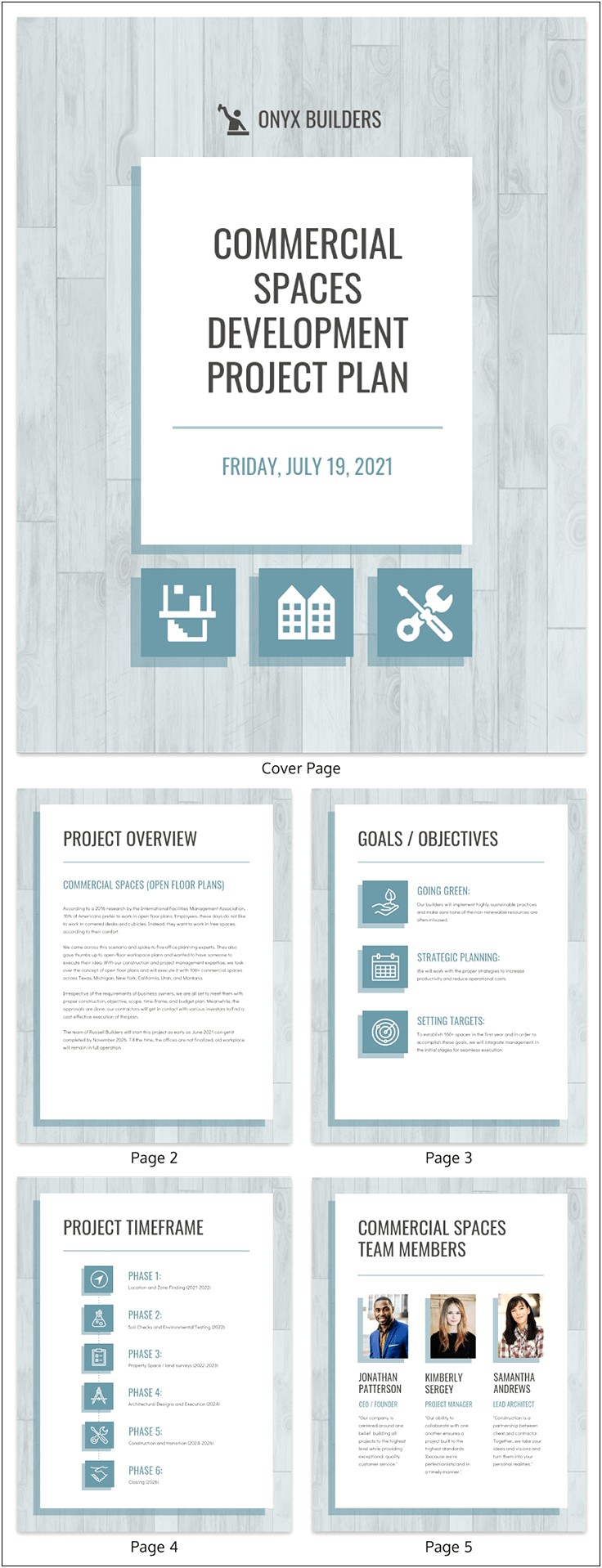 Project Management Plan Template For Small Projects