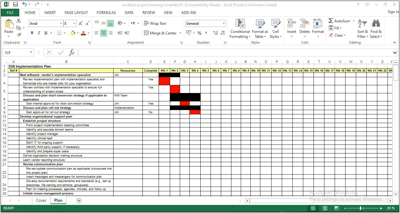 Project Management Simple Project Plan Template