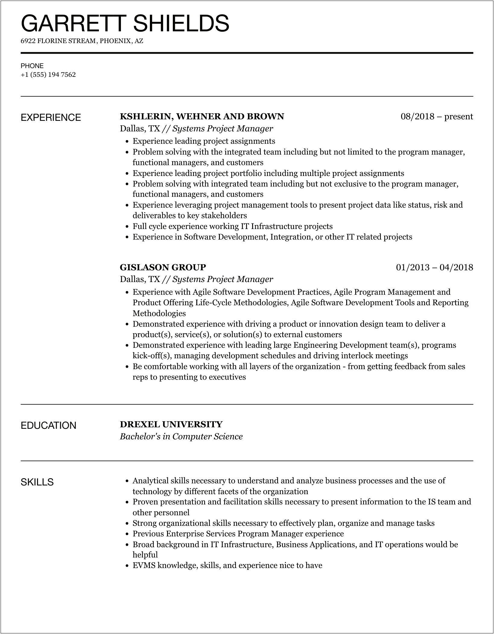 Project Plan Document Template In Bms