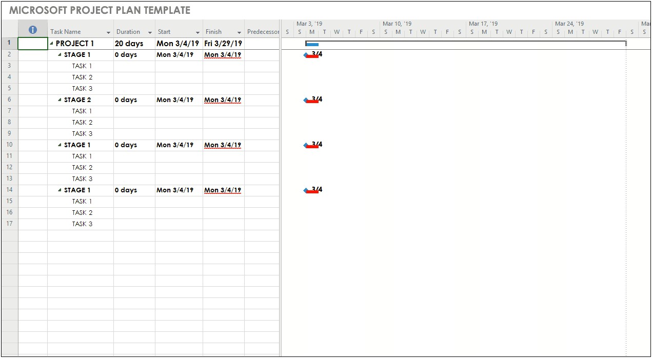 Project Plan Template Example Ms Project