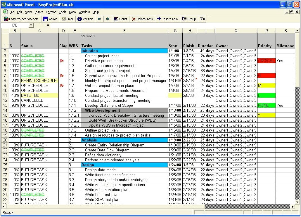 Project Plan Template Excel On Mac