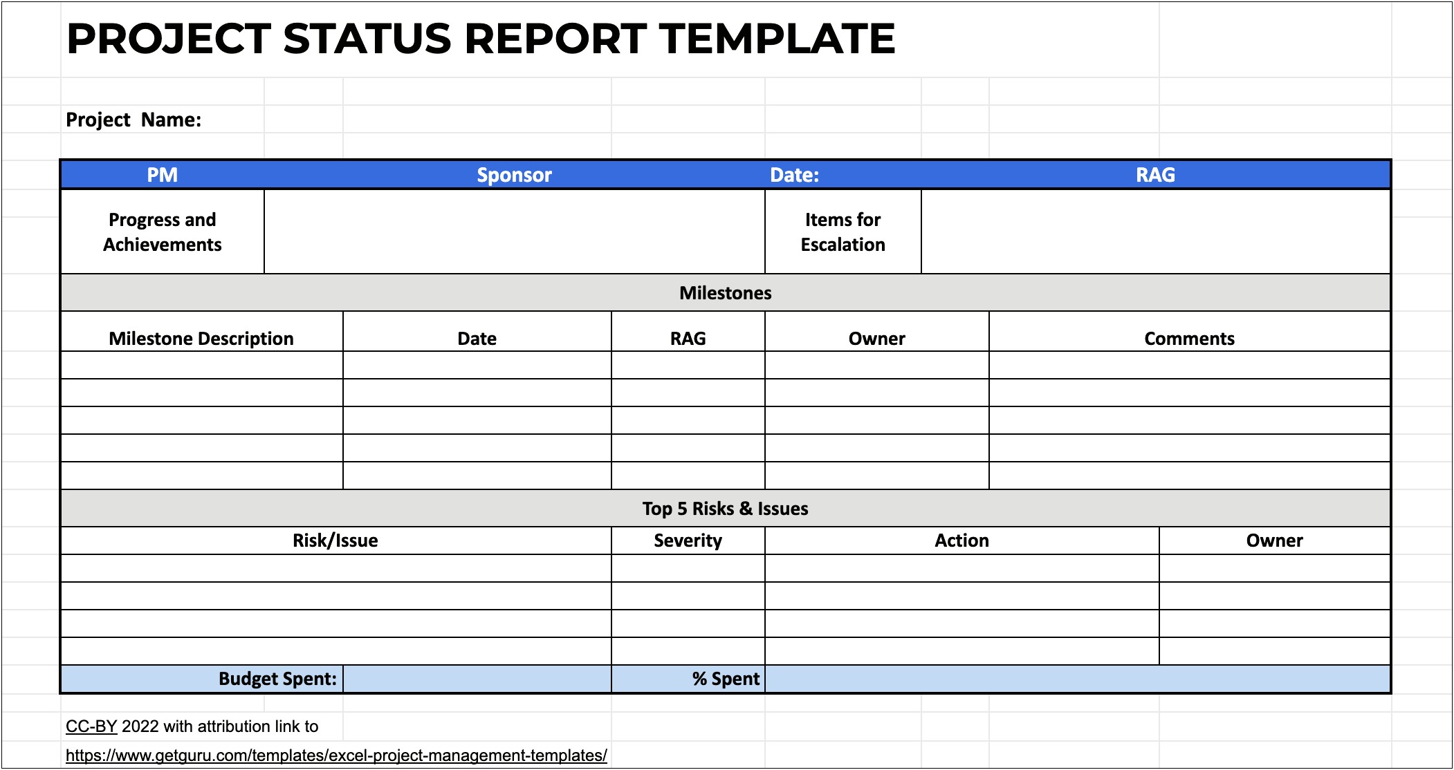 Project Planning Excel Project Plan Template