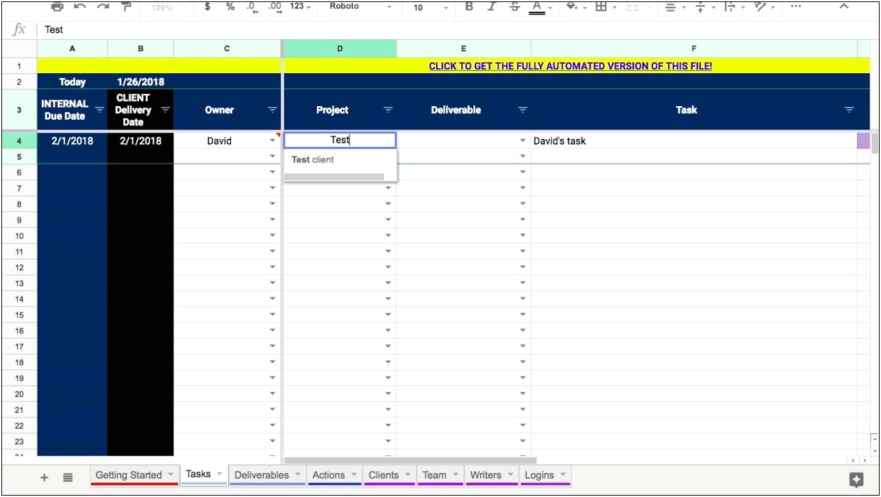 Project Planning Template In Google Docs