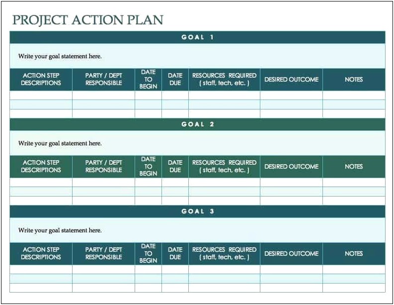 Project Technology Plan Template Word Free