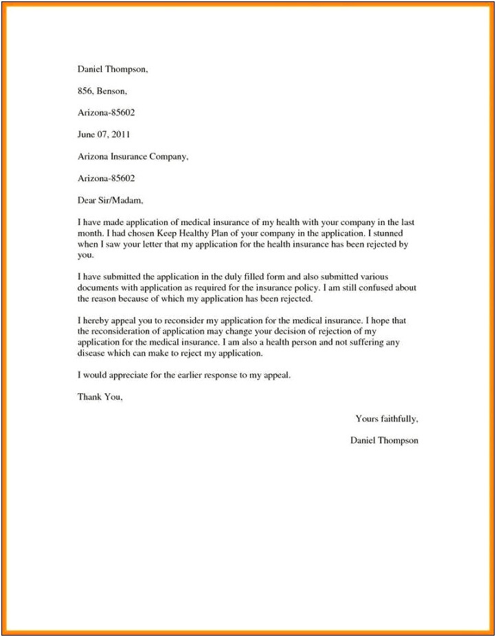 Proof Of Health Insurance Coverage Letter Template