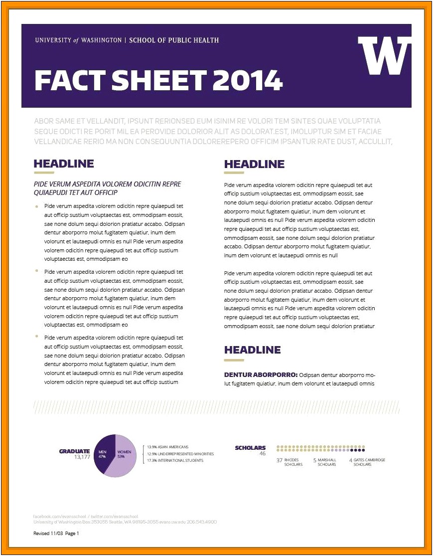 Public Health Fact Sheet Template Word