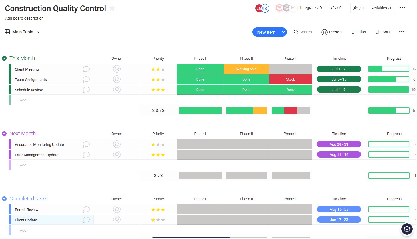 Quality Control Plan Template For Construction