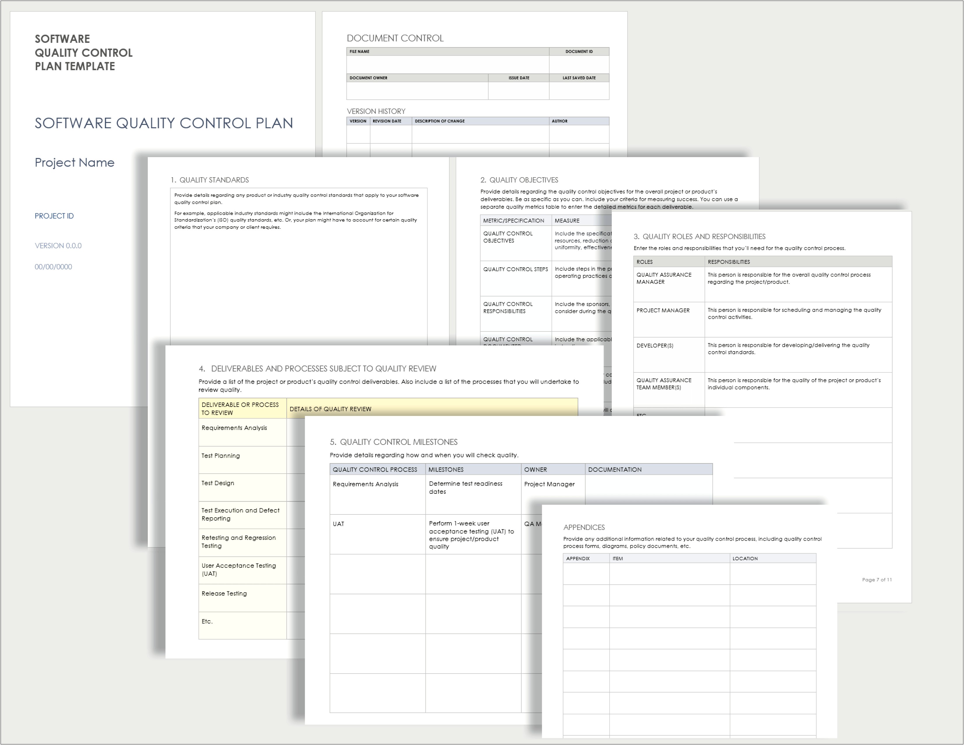 Quality Control Plan Template For Manufacturing