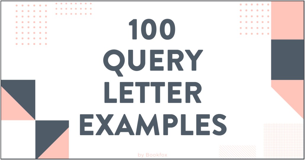 Query Letter Template For Word Word
