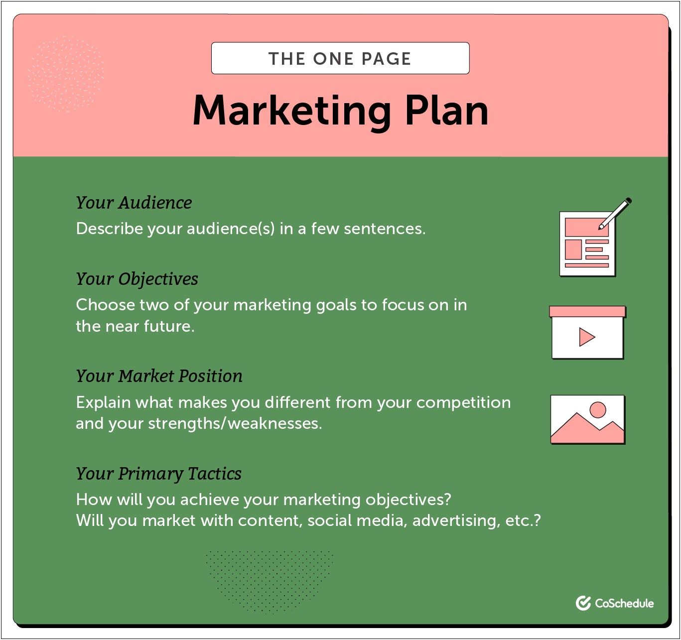 Quick One Page Marketing Plan Template