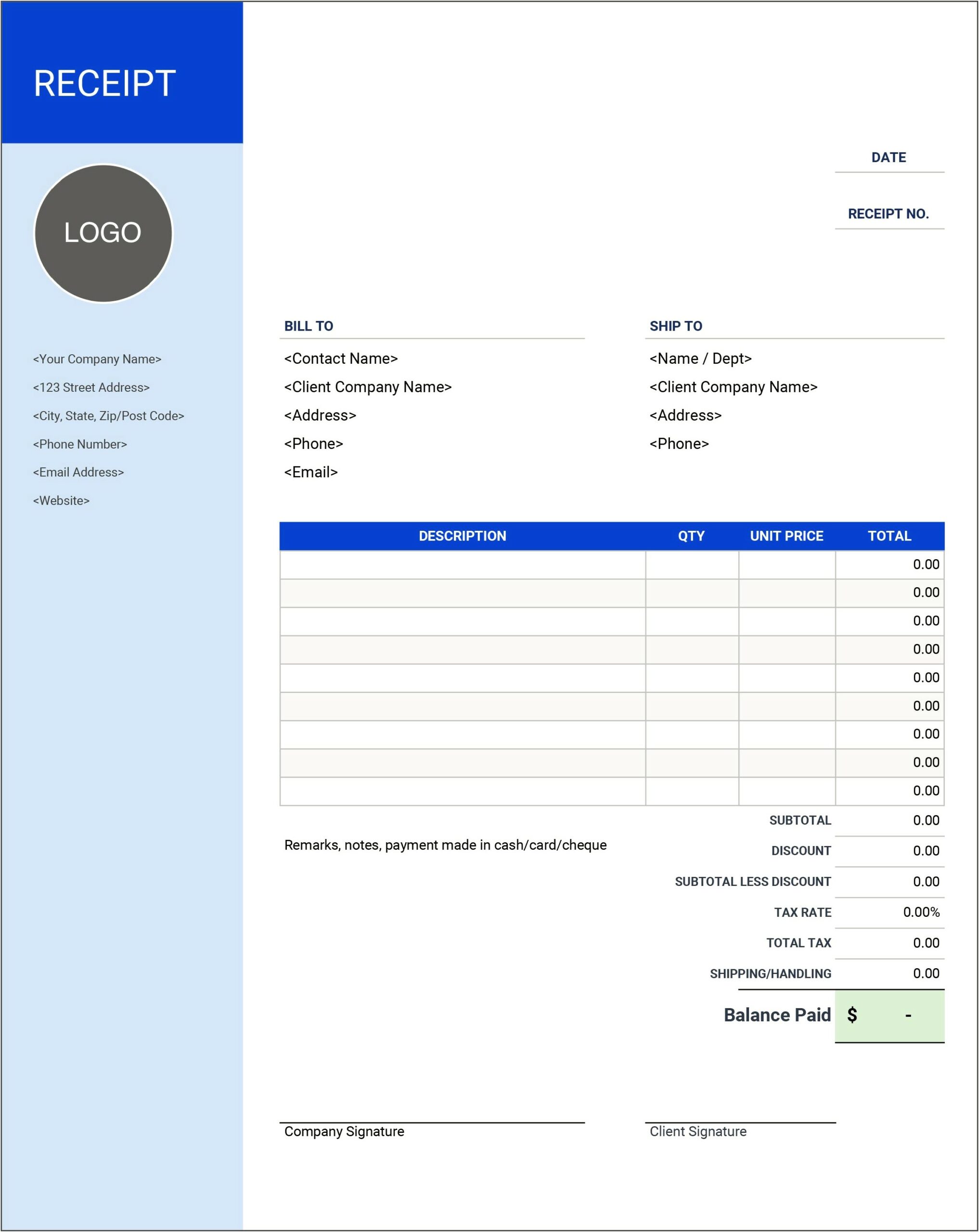 Quickbooks Online Invoice Template For Word