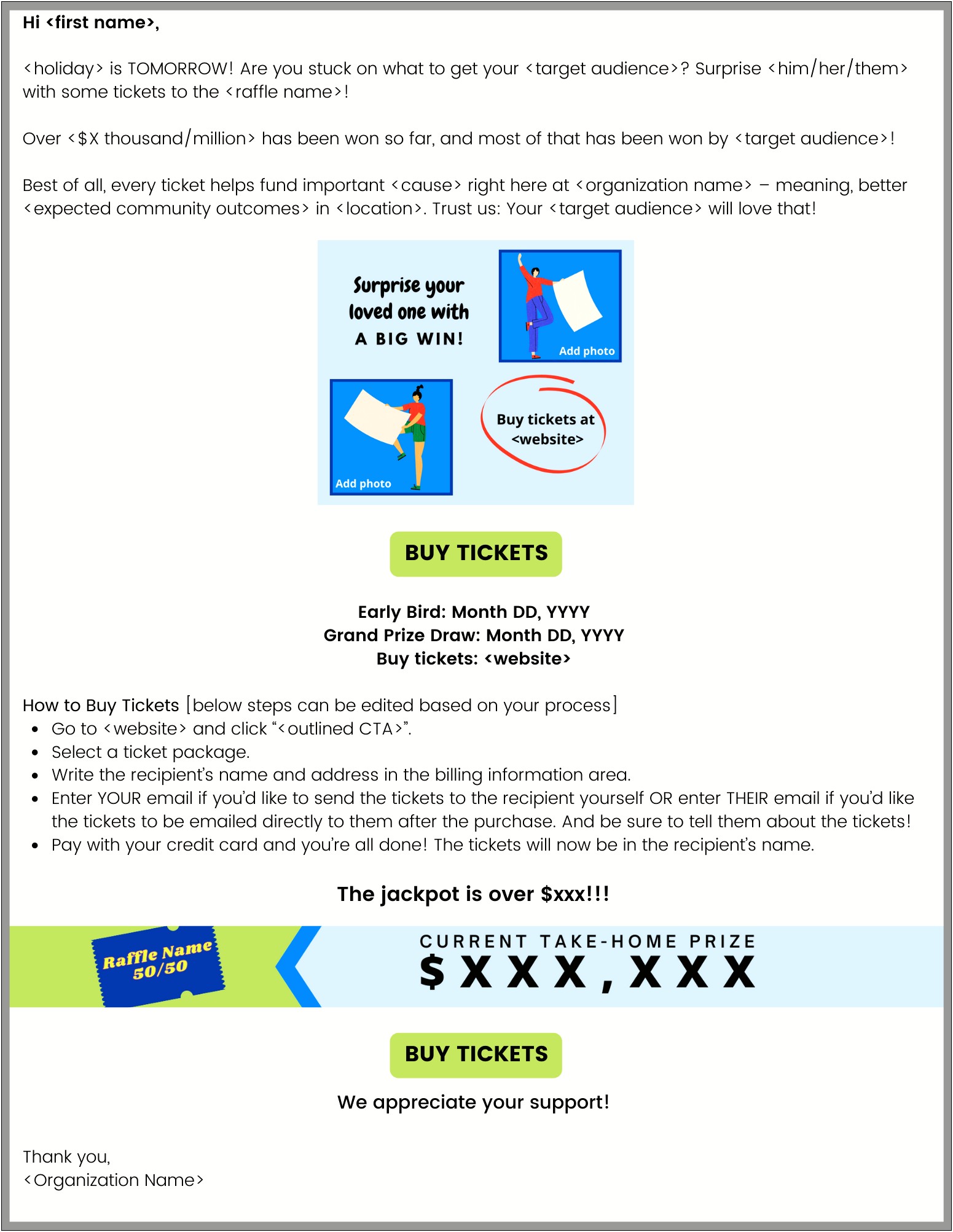 Raffle Prize Donation Letter Template Uk