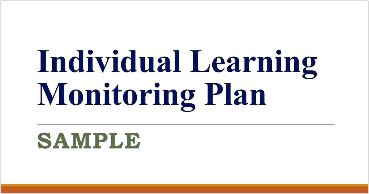 Reading Improvement And Monitoring Plan Template