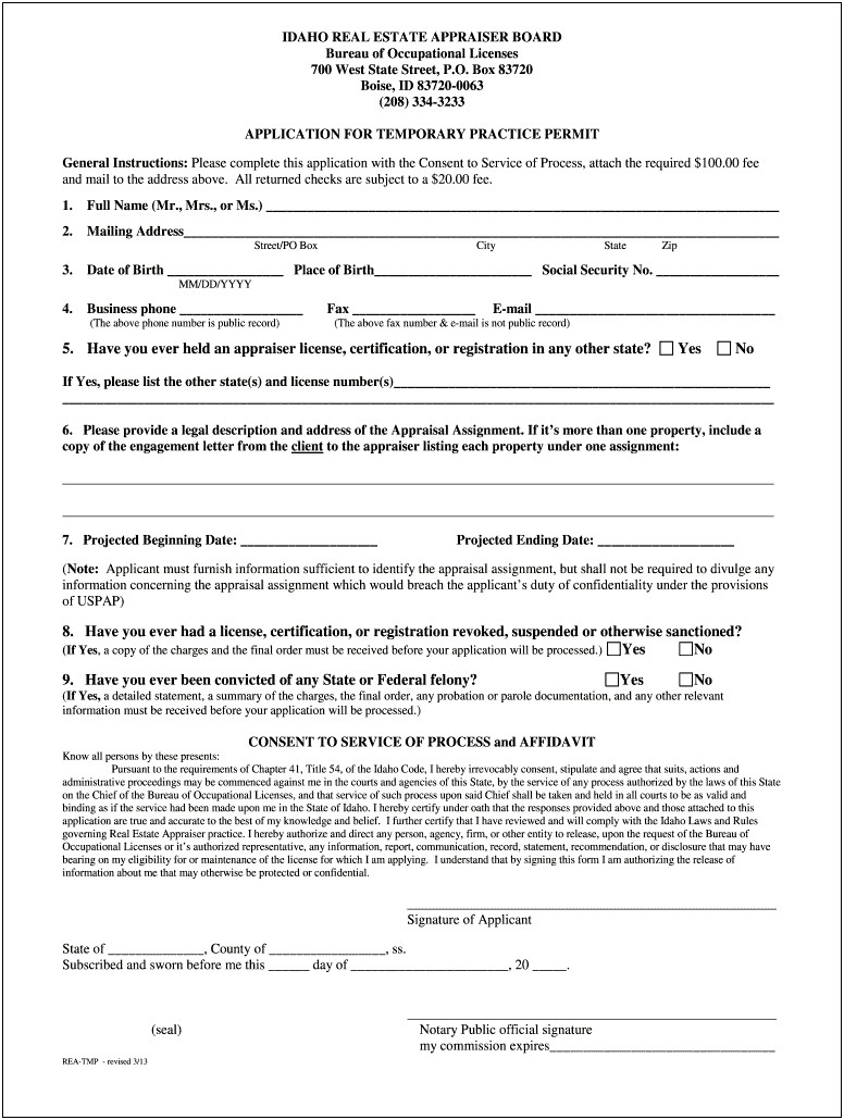 Real Estate Appraisal Engagement Letter Template