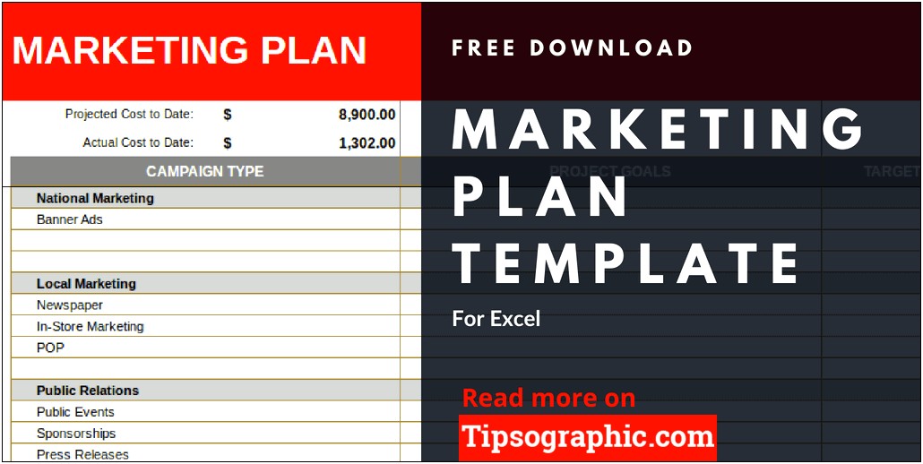 Real Estate Business Plan Excel Template