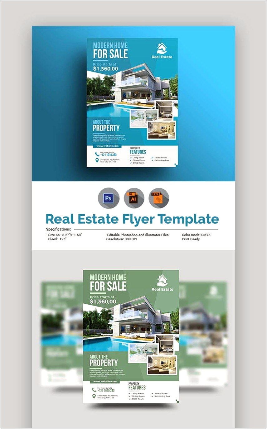 Real Estate Fliers Word 2003 Template