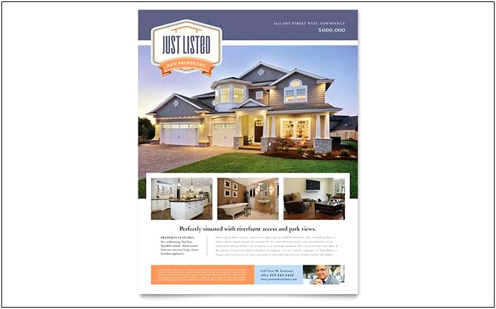 Real Estate Flyer Template Word Simple