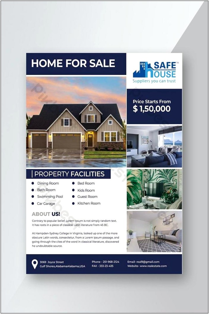 Real Estate Flyer Word Template Free
