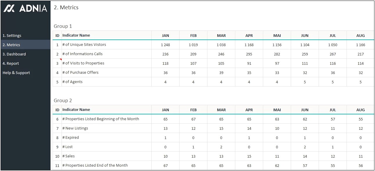 Real Estate Sales Comparable Plan Template Excel