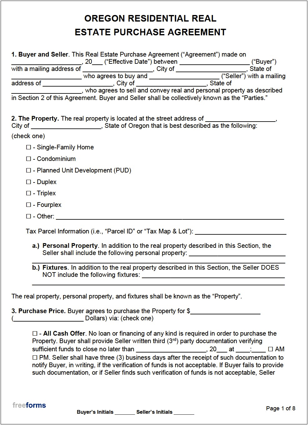 Real Property Bill Of Sale Template Word