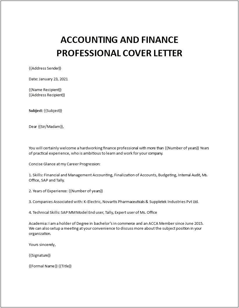 Recommendation Letter Template For Financial Analyst