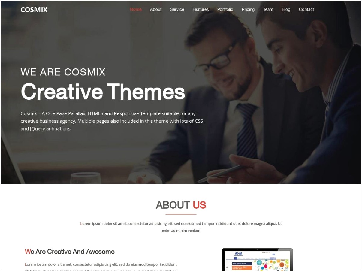 Red Color Html Templates Free Download