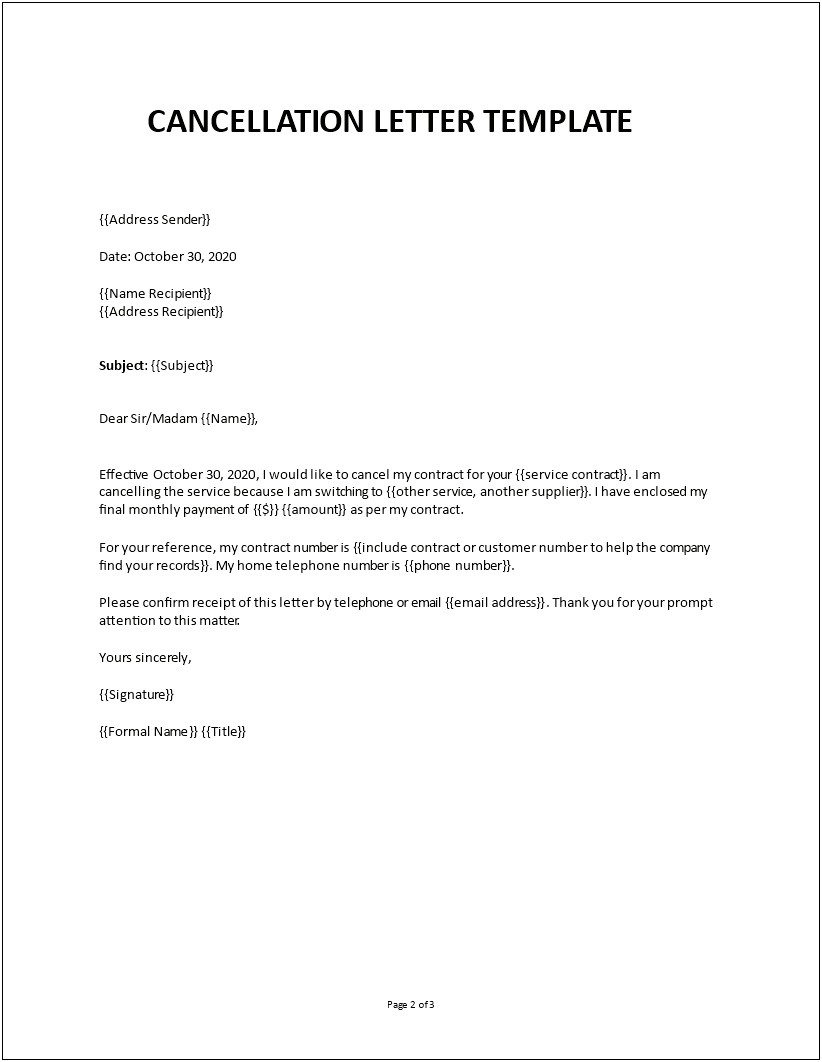 Renewal Of Employment Contract Letter Template