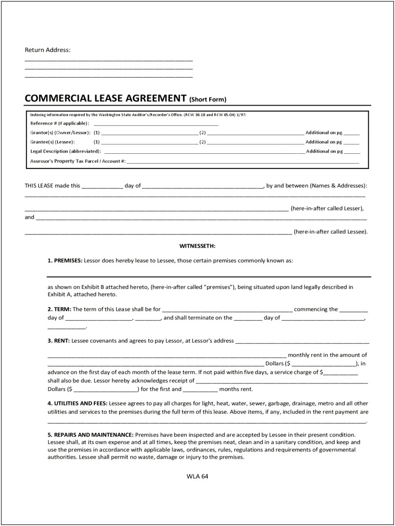 Rental Agreement For Teenager Word Template