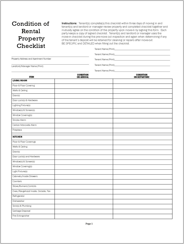 Rental Inspection Letter To Tenant Template