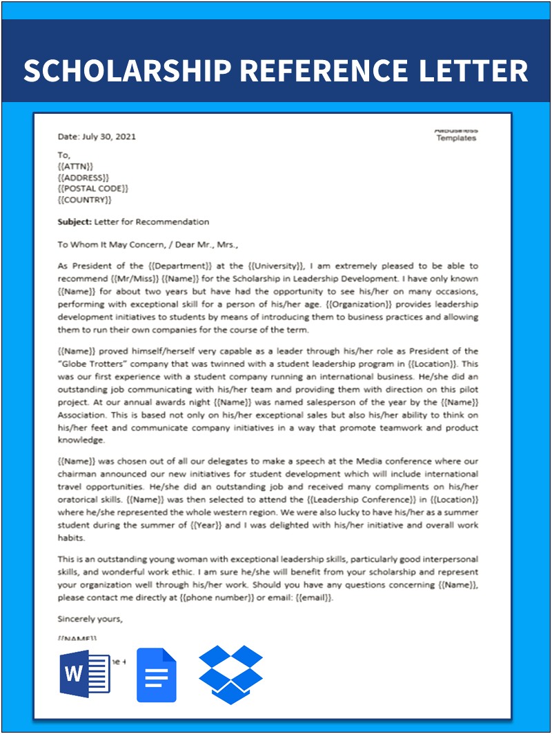 Request For Letter Of Recommendation Graduate School Template